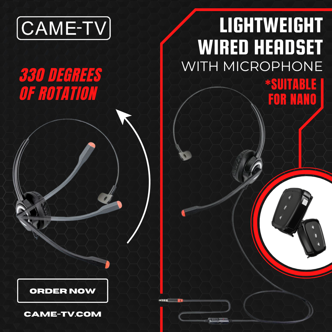 Lightweight Wired Headset with Microphone