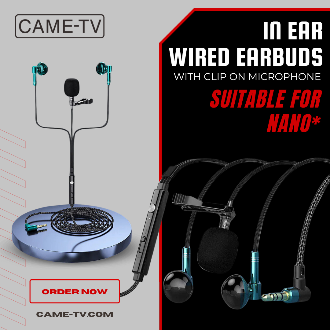 CAME-TV In Ear Wired Earbuds