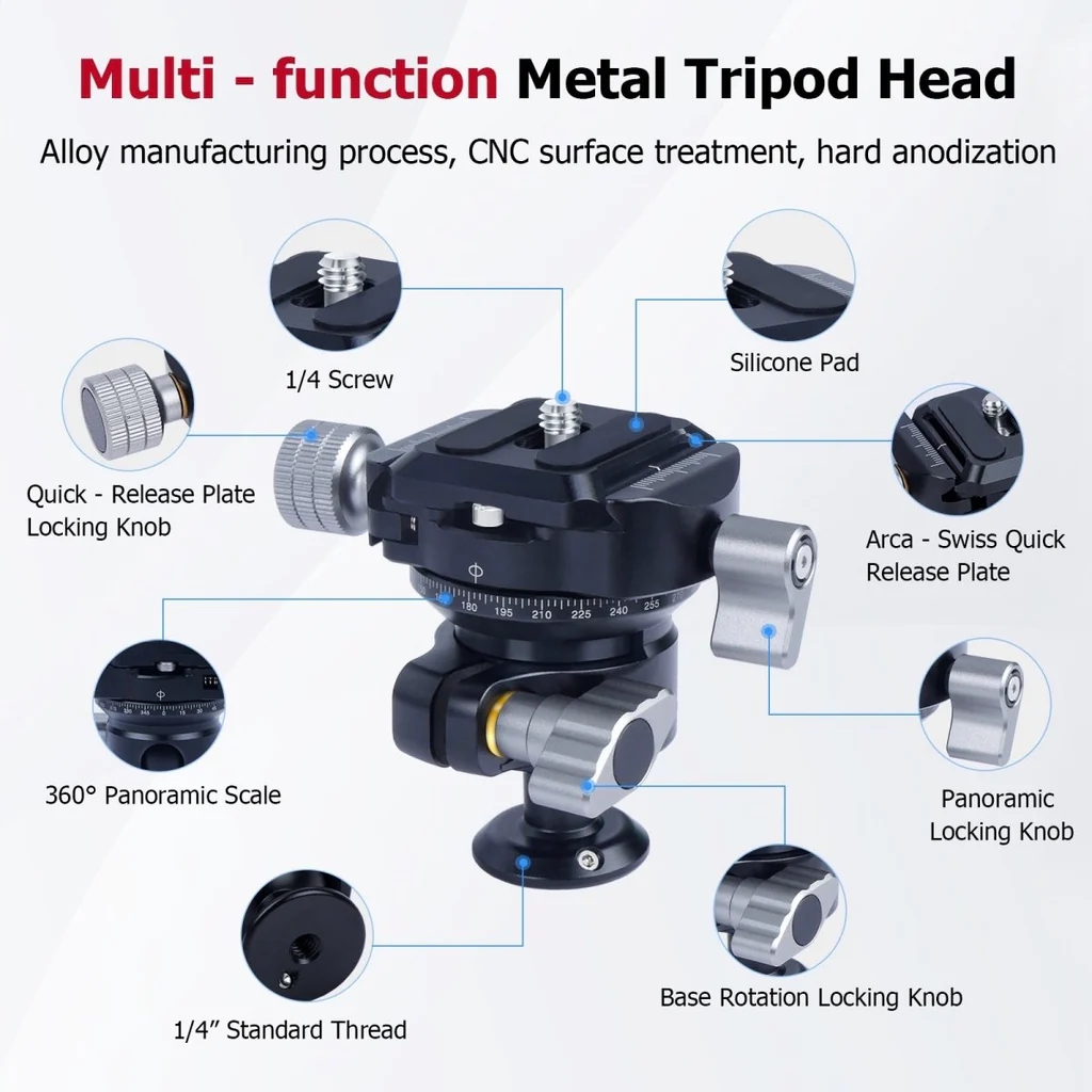 came-tv low profile tripod ball head