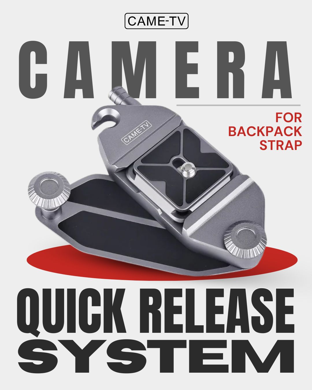 CAME-TV Camera Quick Release System for Backpack Straps
