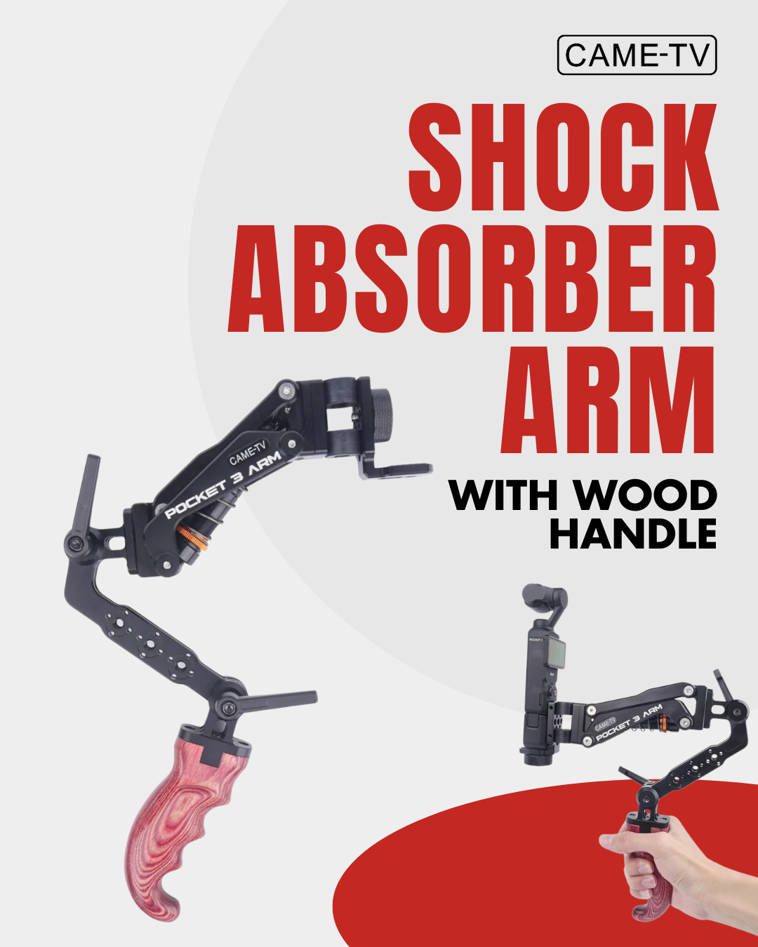 Get Smoother Shots with the CAME-TV Shock Absorber Arm!